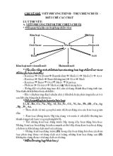 Chuyên đề Viết phương trình  Thực hiện chuỗi  Điều chế các chất